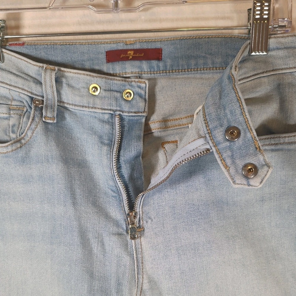 7 For All Mankind Boyfriend Jeans Straight Cut Light Wash Women's Size 29